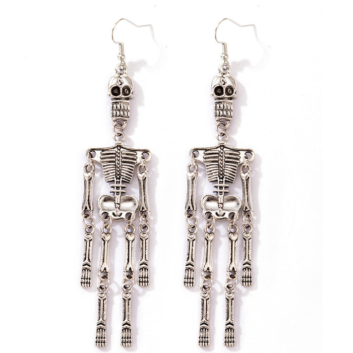 Wholesale Earrings Alloy Halloween Skull People Earrings JDC-ES-MOM020