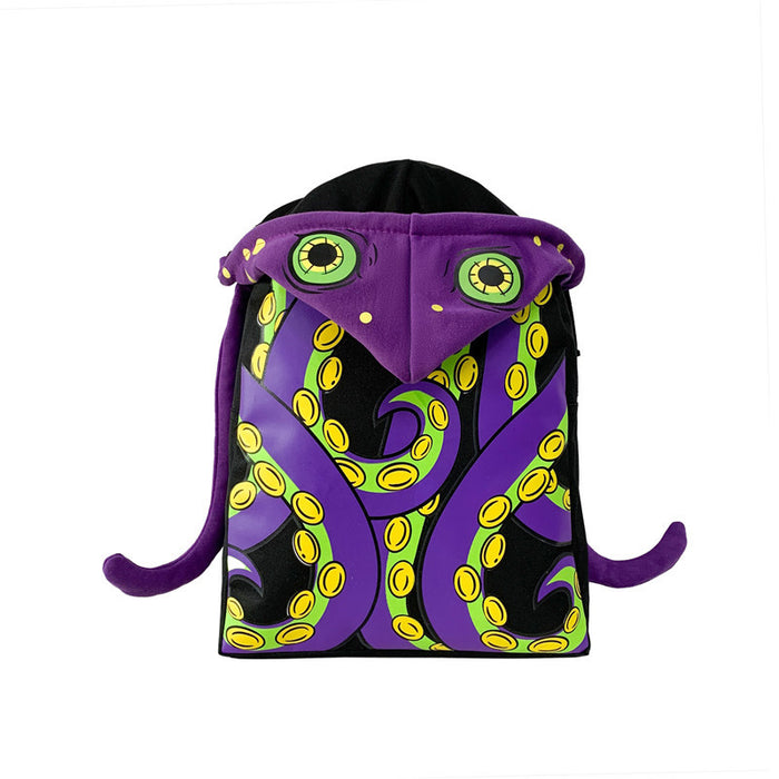 Wholesale Backpack Oxford Cloth Dark Blue Ring Octopus Stereo Hooded Shape JDC-BP-Jingt001