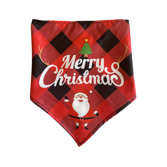 Wholesale Pet Decorative Triangle Towel Dog Pregnancy Notice Saliva Towel Christmas Pet JDC-PD-yuexin001