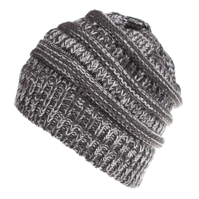 Wholesale Hat Acrylic Solid Color Wool Multifunctional Knitted Hat MOQ≥2 JDC-FH-SNan002