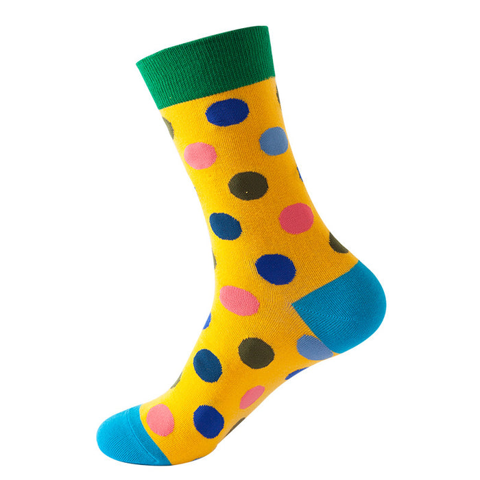 Wholesale polka dot mid tube stockings women's trendy socks MOQ≥2 JDC-SK-XinXi005