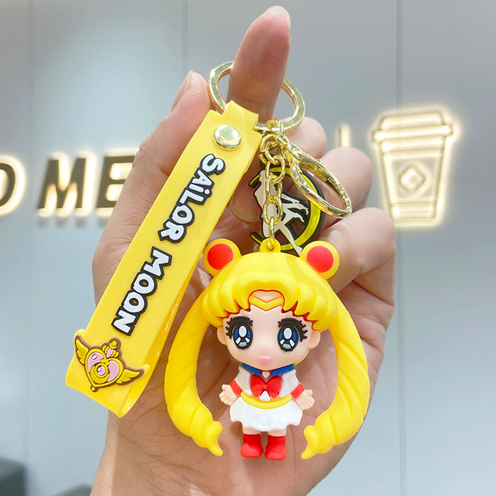 Wholesale Keychains For Backpacks Sailor Moon Cartoon Key Chain Couple Bag Ornament MOQ≥2 JDC-KC-YDao028