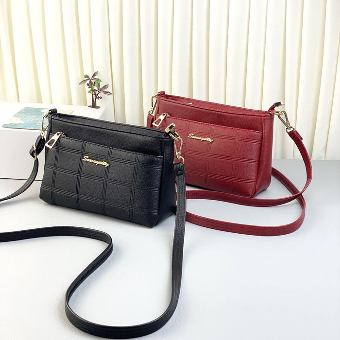 Wholesale shoulder bag PU multi-layer large capacity JDC-SD-Qianzi003