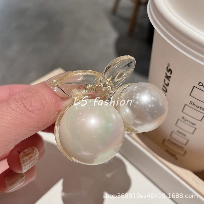 Jewelry WholesaleWholesale sweet pearl cherry hairpin JDC-HC-LiS004 Hair Clips 栎尚 %variant_option1% %variant_option2% %variant_option3%  Factory Price JoyasDeChina Joyas De China