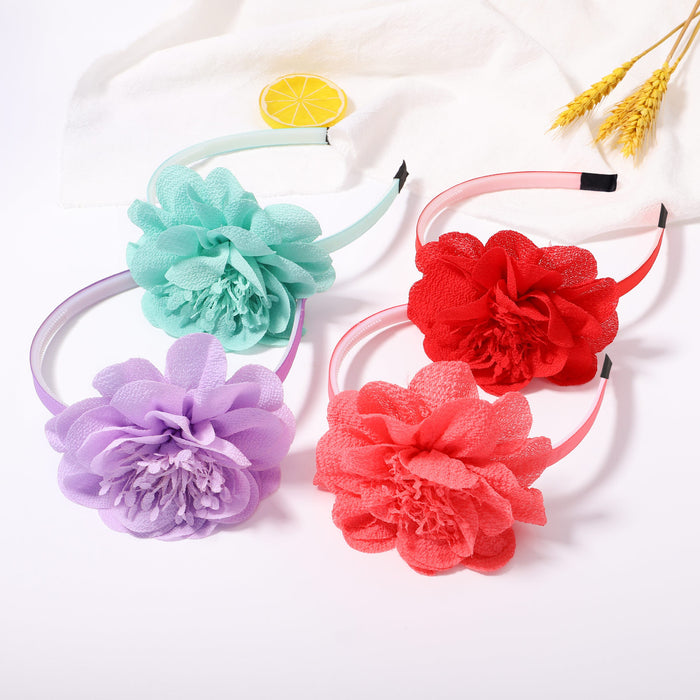 Jewelry WholesaleWholesale large handmade Chiffon Flower Headband JDC-HD-YL009 Headband 雅伦 %variant_option1% %variant_option2% %variant_option3%  Factory Price JoyasDeChina Joyas De China