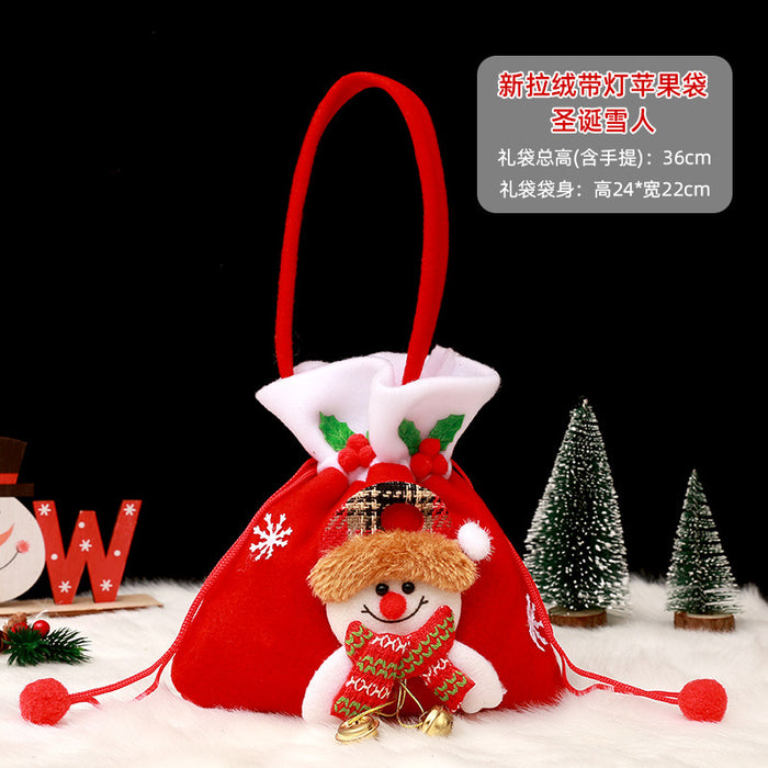 Wholesale Gift Bag Christmas Cloth Candy Bag Apple Bag MOQ≥2 JDC-GB-QiaoC004