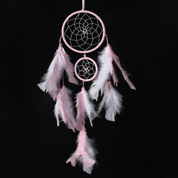 Wholesale Two Color Dreamcatcher Craft Home Ornament MOQ≥2 JDC-DC-JunX017