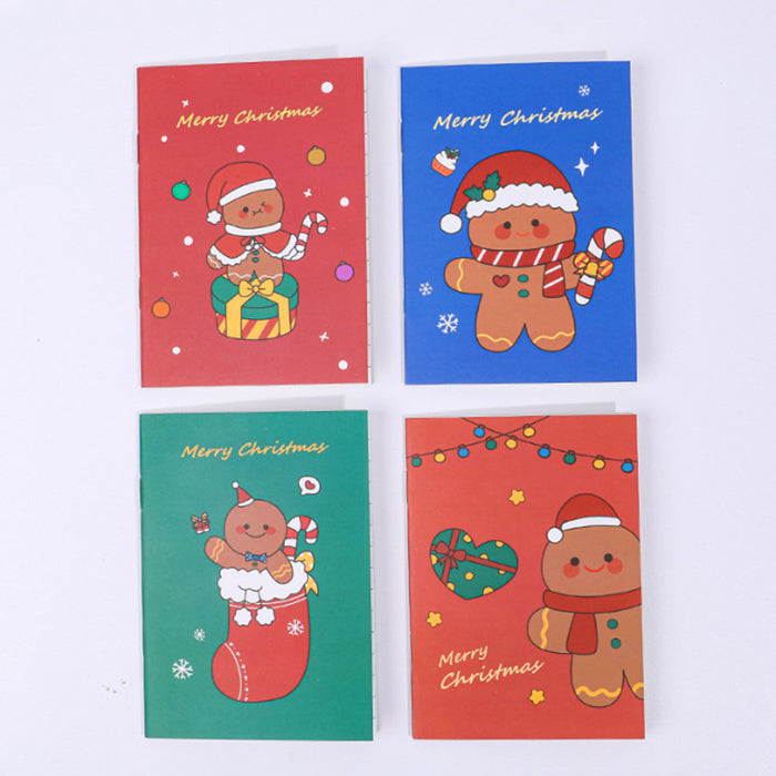 Wholesale Notebook Paper Cartoon Christmas Small Book Portable JDC-NK-KuY006