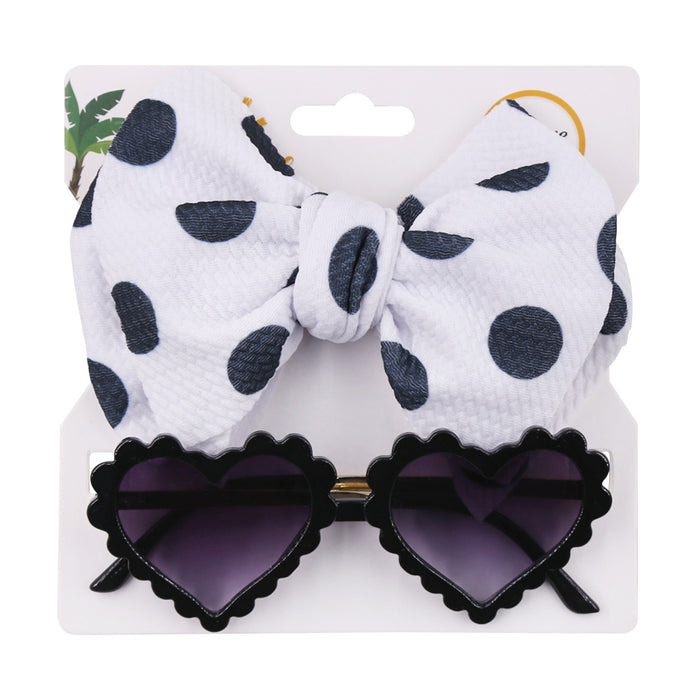 Wholesale Kids Sunglasses Combination Shade Polyester Printed Hairband JDC-SG-BoB004