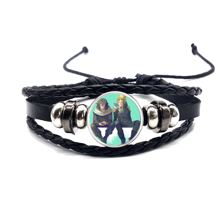 Wholesale Accessories Leather Bracelet Braided Adjustable MOQ≥2 (M) JDC-BT-YanY013