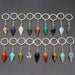 Jewelry WholesaleWholesale Natural Crystal Agate Stone Hexagonal Cone Keychain MOQ≥2 JDC-KC-KeS001 Keychains 科索 %variant_option1% %variant_option2% %variant_option3%  Factory Price JoyasDeChina Joyas De China