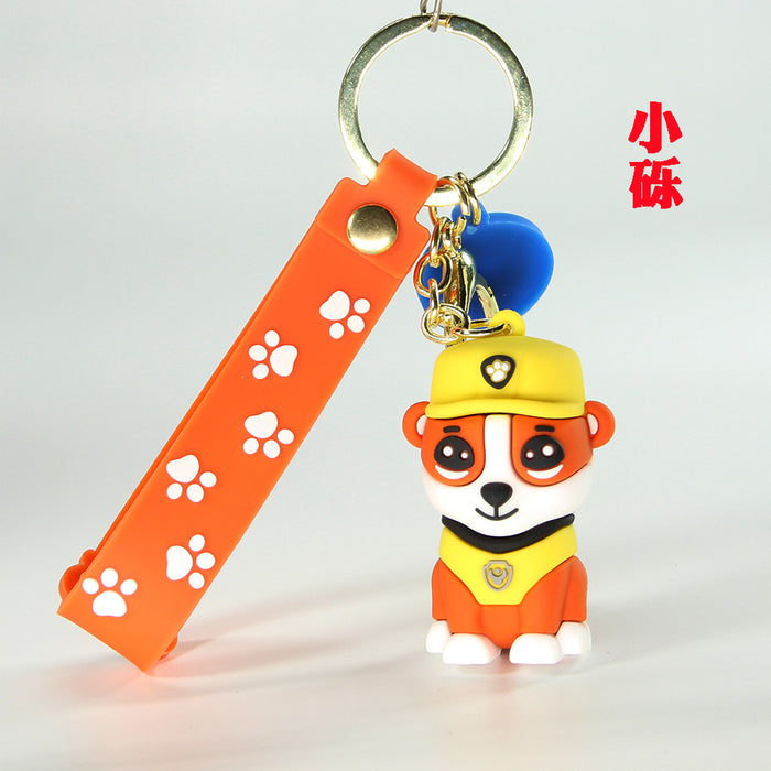 Wholesale Cartoon Dog PVC Soft Rubber Keychain MOQ≥2 JDC-KC-ShengH002