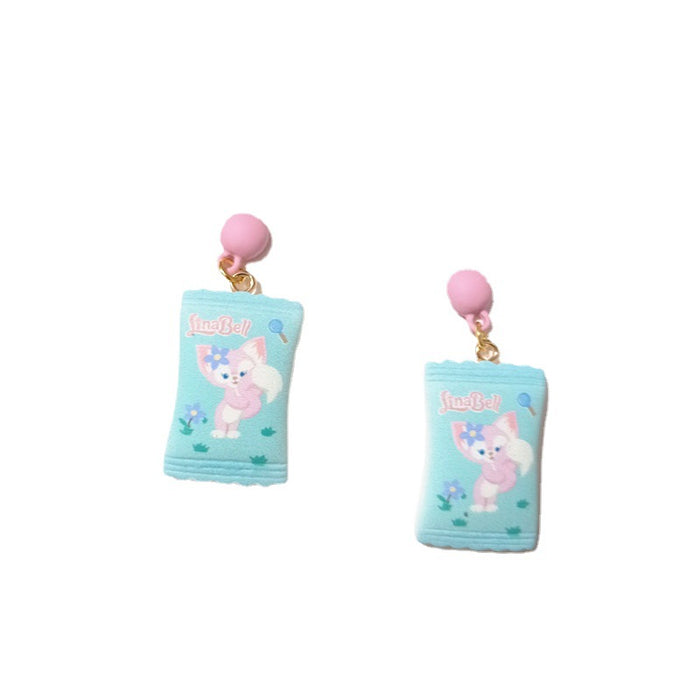 Wholesale Earrings Resin Cute Cartoon Simulation Candy (S) JDC-ES-WaiWai008