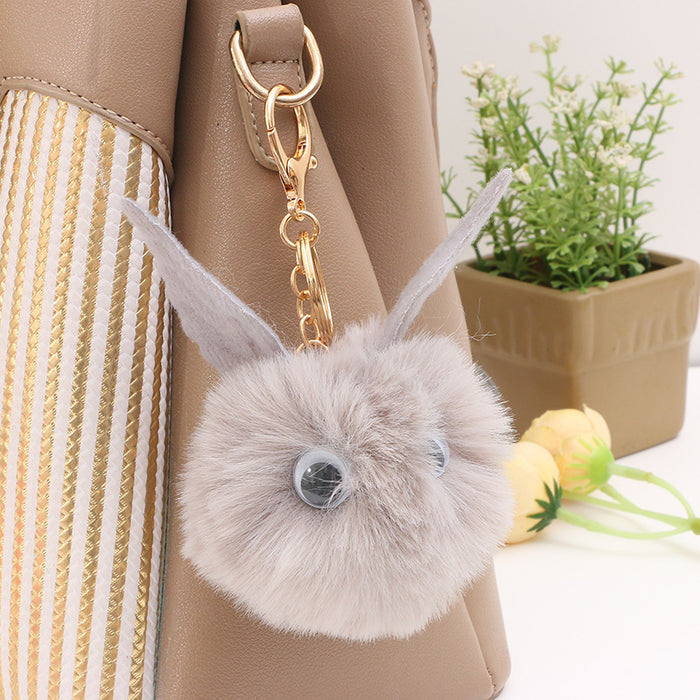 Wholesale Keychain Plush Cloth Cute Cartoon Cat Hair Ball Pendant MOQ≥2 JDC-KC-PRY020