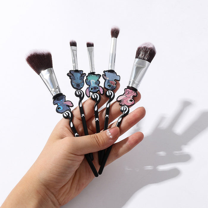 Wholesale Cartoon Metal Manmade Fiber Makeup Brush Set (M) MOQ≥3 JDC-MB-GYu001