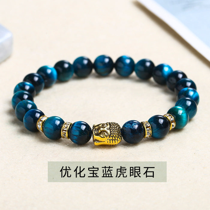 Wholesale Gold Buddha Statue Simple Single Circle Bracelet JDC-BT-JingD010