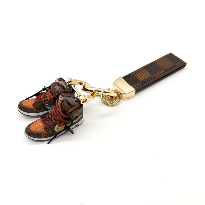 Wholesale Leather Sneakers Lanyard Keychain (F) JDC-KC-YTai004