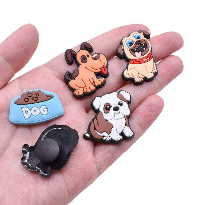 Wholesale Croc Charms Random 100pcs Cartoon Cute PVC DIY Accessories(M) JDC-CCS-RYY084