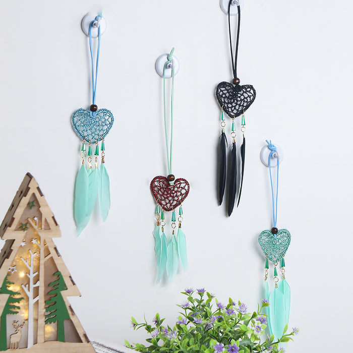 Wholesale Iron Feather Dreamcatcher Car Hanging MOQ≥2 JDC-DC-BGM003