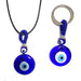 Jewelry WholesaleWholesale blue glass Devil's Eye necklace keychain MOQ≥3 JDC-NE-Juej009 Necklaces 觉际 %variant_option1% %variant_option2% %variant_option3%  Factory Price JoyasDeChina Joyas De China