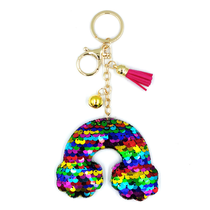 Jewelry WholesaleWholesale reflective bright patch rainbow keychain MOQ≥2 JDC-KC-QiShi022 Keychains 奇释 %variant_option1% %variant_option2% %variant_option3%  Factory Price JoyasDeChina Joyas De China