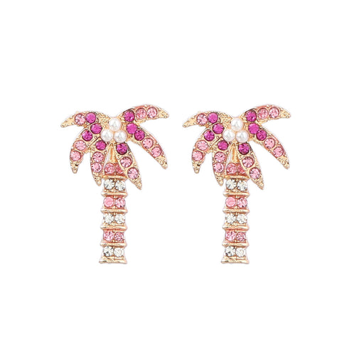 Jewelry WholesaleWholesale Ocean Beach Style Alloy Diamond Coconut Tree Earrings JDC-ES-JL1004 Earrings 氿乐 %variant_option1% %variant_option2% %variant_option3%  Factory Price JoyasDeChina Joyas De China