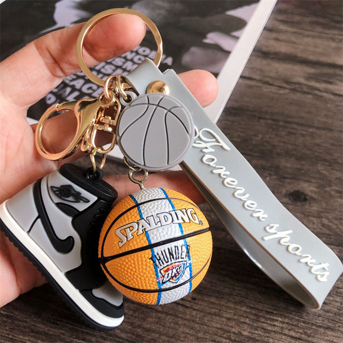 Wholesale star basketball shoes keychain MOQ≥2 JDC-KC-HLv010