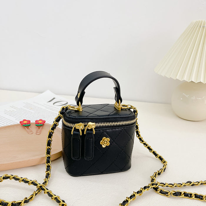 Wholesale Shoulder Bag PU Children's Diamond Embroidery Line Diagonal Mini Bucket Bag JDC-SD-MengB004