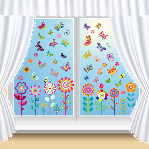 Jewelry WholesaleWholesale Butterfly Flower PVC Window Sticker Glass Sticker Set MOQ≥2 JDC-WS-TuN001 Sticker 图年 %variant_option1% %variant_option2% %variant_option3%  Factory Price JoyasDeChina Joyas De China