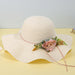 Jewelry WholesaleWholesale Papyrus Flower Strap Straw Hat MOQ≥2 JDC-FH-XLv001 Fashionhat 轩吕 %variant_option1% %variant_option2% %variant_option3%  Factory Price JoyasDeChina Joyas De China