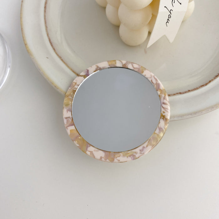 Jewelry WholesaleWholesale Acetate Sheet Portable Makeup Small Mirror JDC-MR-Dduow001 lipstick 朵薇 %variant_option1% %variant_option2% %variant_option3%  Factory Price JoyasDeChina Joyas De China