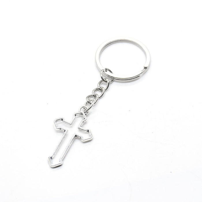 Wholesale Metal Angel Cross Keychain JDC-KC-BYou004