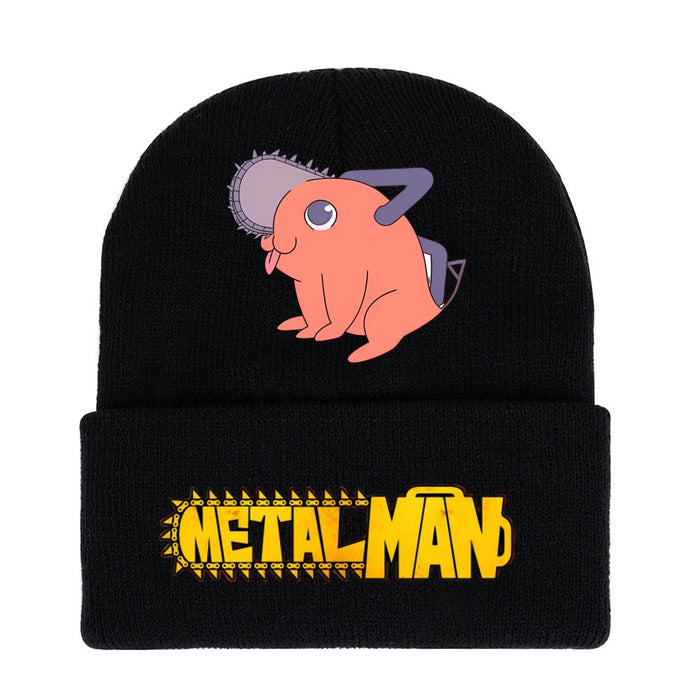 Wholesale Hat Acrylic Warm Cartoon Printing Roll Brim Knit Hat (M) JDC-FH-WDM008