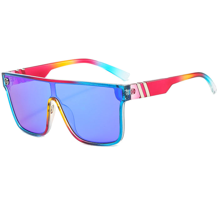 Wholesale Outdoor Cycling Glasses Large Frame Colorful Siamese One Piece JDC-SG-FeiW004