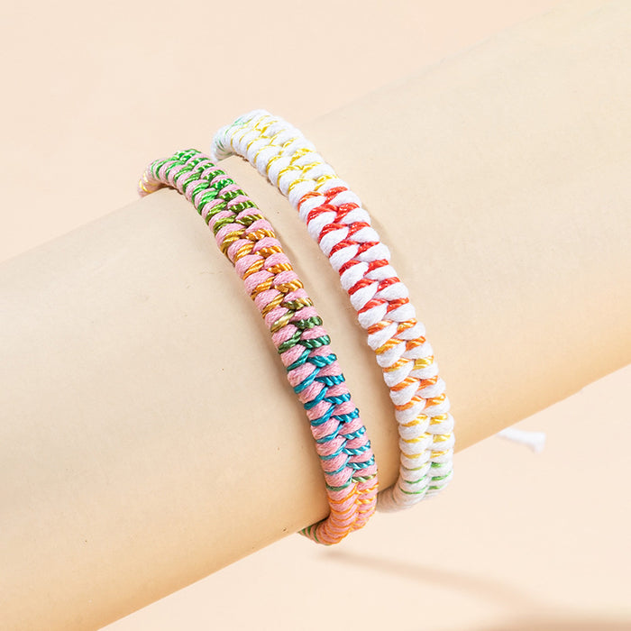 Wholesale Bracelet Polyester Colorful Braided Strap Adjustable JDC-BT-XLH009