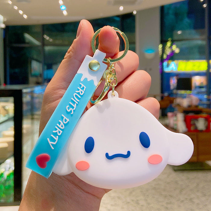 Wholesale cute silicone storage bag key pendant keychain JDC-KC-YDao007