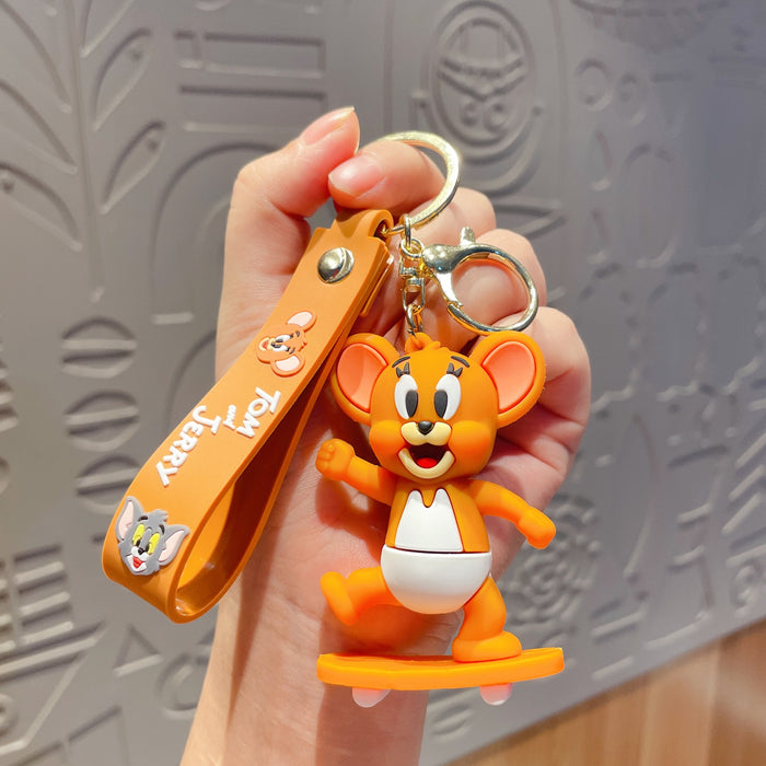 Wholesale Silicone Cute Cartoon Keychain JDC-KC-Chaow005