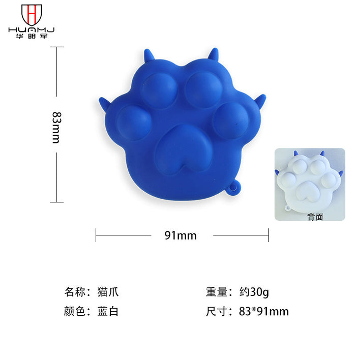 Jewelry WholesaleWholesale 3D decompression ball cat's claw mushroom silicone decompression finger bubble le toys MOQ≥2 JDC-FT-HMJ013 fidgets toy 华明军 %variant_option1% %variant_option2% %variant_option3%  Factory Price JoyasDeChina Joyas De China