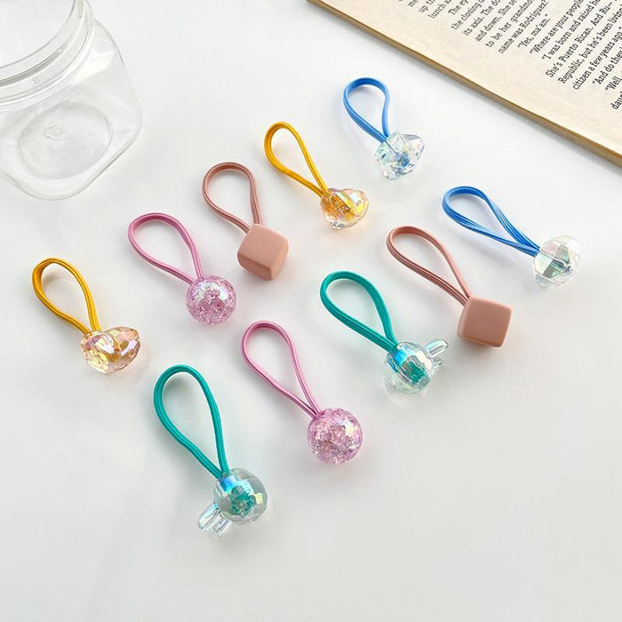 Wholesale children's rubber band head rope does not hurt hair tie JDC-HS-QiaHan001