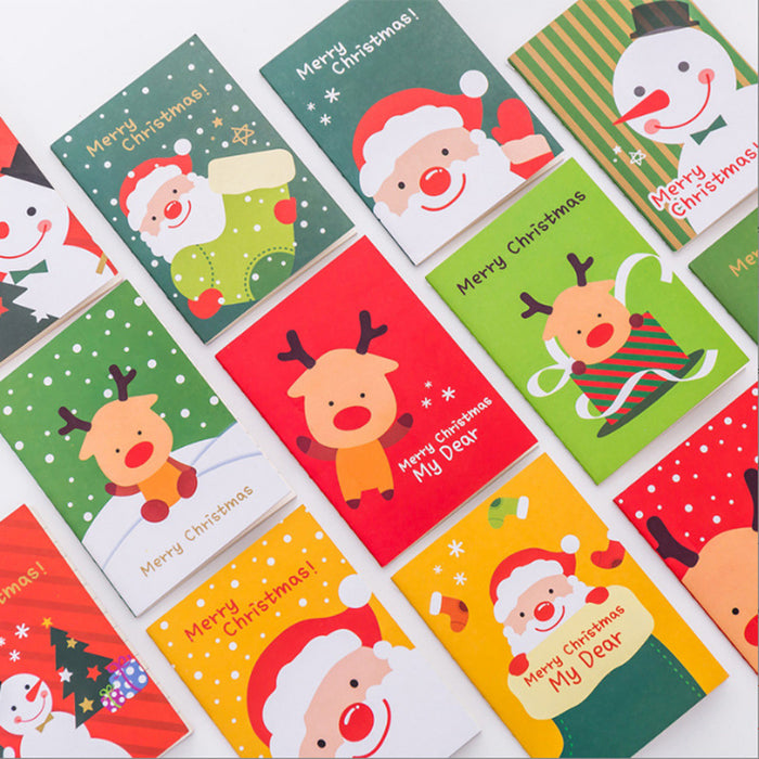 Wholesale Notebook Paper Cartoon Christmas Small Book Portable JDC-NK-KuY006