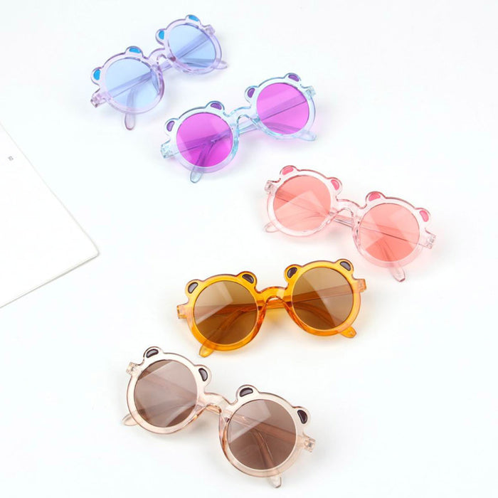 Jewelry WholesaleWholesale kids cartoon bear transparent frame sunglasses JDC-SG-ShuaiR006 Sunglasses 帅睿 %variant_option1% %variant_option2% %variant_option3%  Factory Price JoyasDeChina Joyas De China