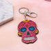 Jewelry WholesaleWholesale acrylic skull color keychain for halloween JDC-KC-LYan001 Keychains 翌焱 %variant_option1% %variant_option2% %variant_option3%  Factory Price JoyasDeChina Joyas De China