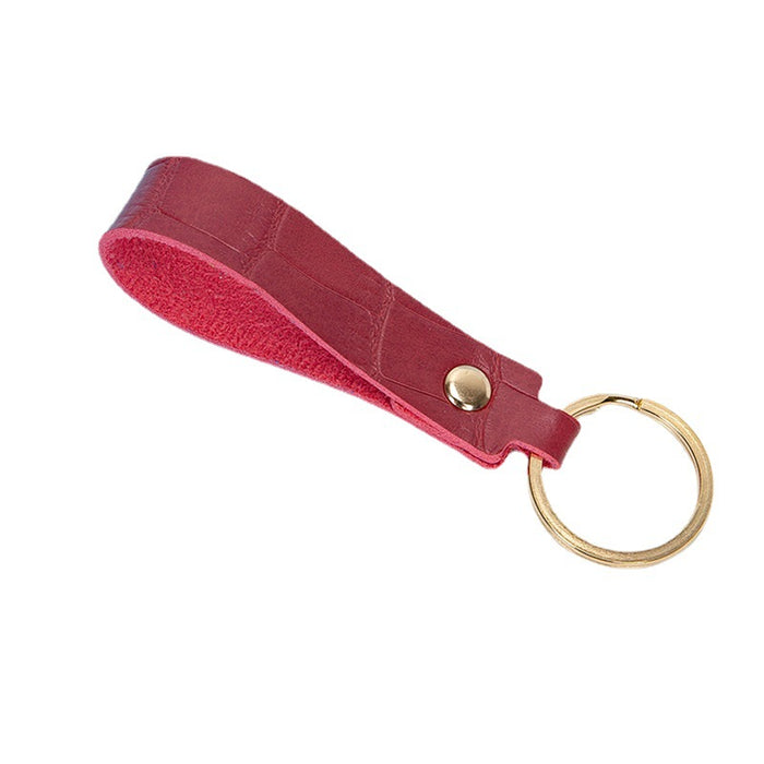 Wholesale Keychains PU Leather Car Simple Solid Color JDC-KC-XingR005