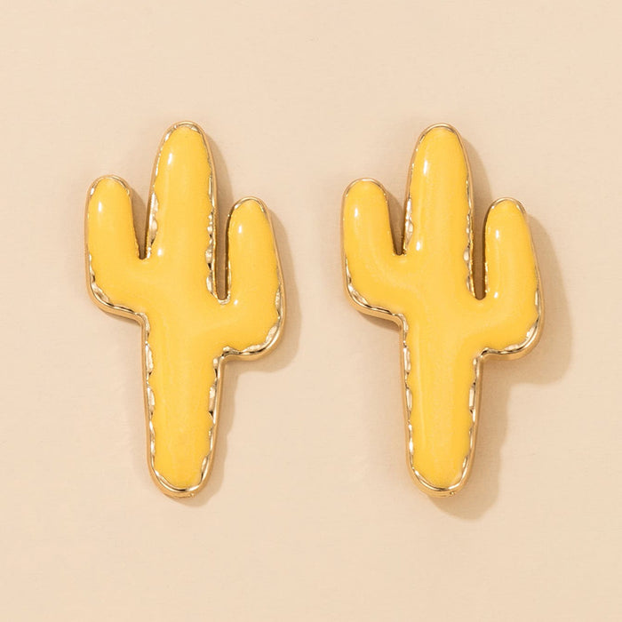 Jewelry WholesaleWholesale Cactus Alloy Earrings JDC-ES-C476 Earrings 陌茗 %variant_option1% %variant_option2% %variant_option3%  Factory Price JoyasDeChina Joyas De China