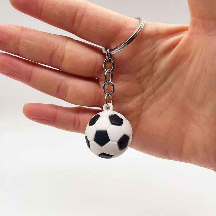 Wholesale Keychains For Backpacks PVC Football Key Chain Basketball Tennis Rugby MOQ≥5 JDC-KC-YY020