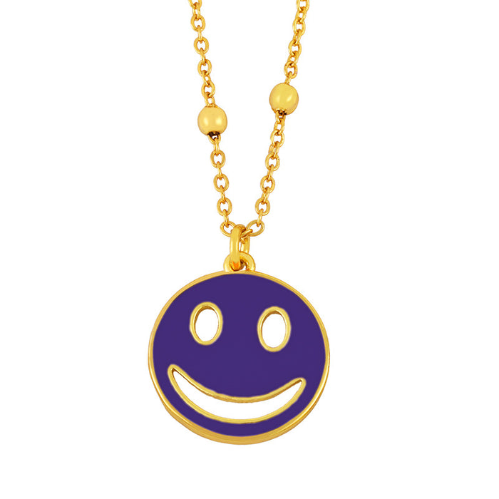 Jewelry WholesaleWholesale smile expression hip hop punk neckchain JDC-NE-AS570 Necklaces 翱昇 %variant_option1% %variant_option2% %variant_option3%  Factory Price JoyasDeChina Joyas De China