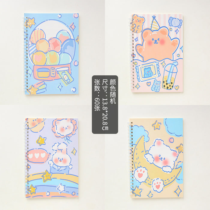 Wholesale Random A5 Cartoon Cute Coil Notebook MOQ≥2 JDC-NK-Zhimei001