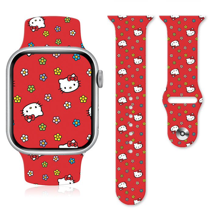 Wholesale Cartoon Silicone Strap Suitable for Apple Watch Strap (S) JDC-WD-NuoQi007