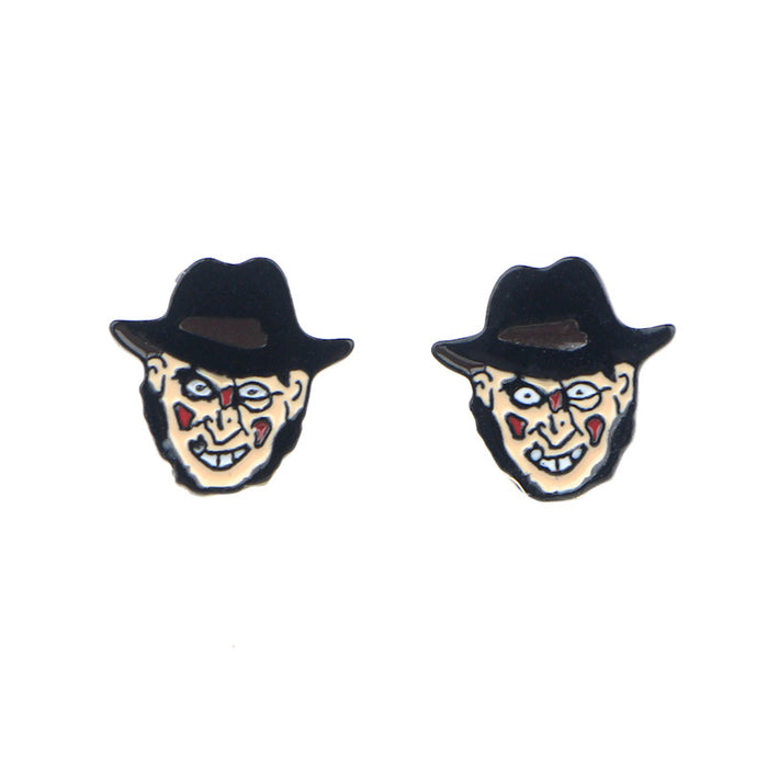 Wholesale Earrings Alloy Cartoon Horror Thriller MOQ≥5 JDC-ES-kubei005