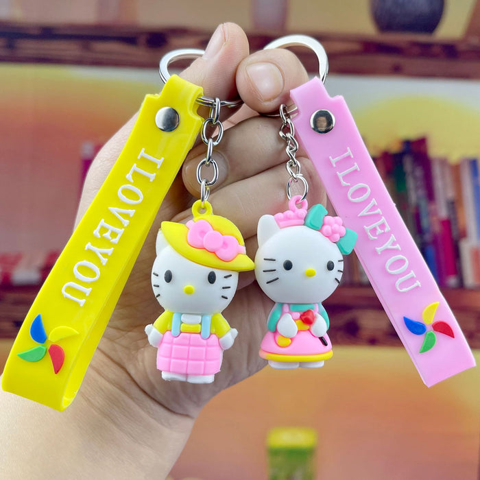 Wholesale keychain cartoon cute schoolbag doll pendant MOQ≥2 JDC-KC-LeO010